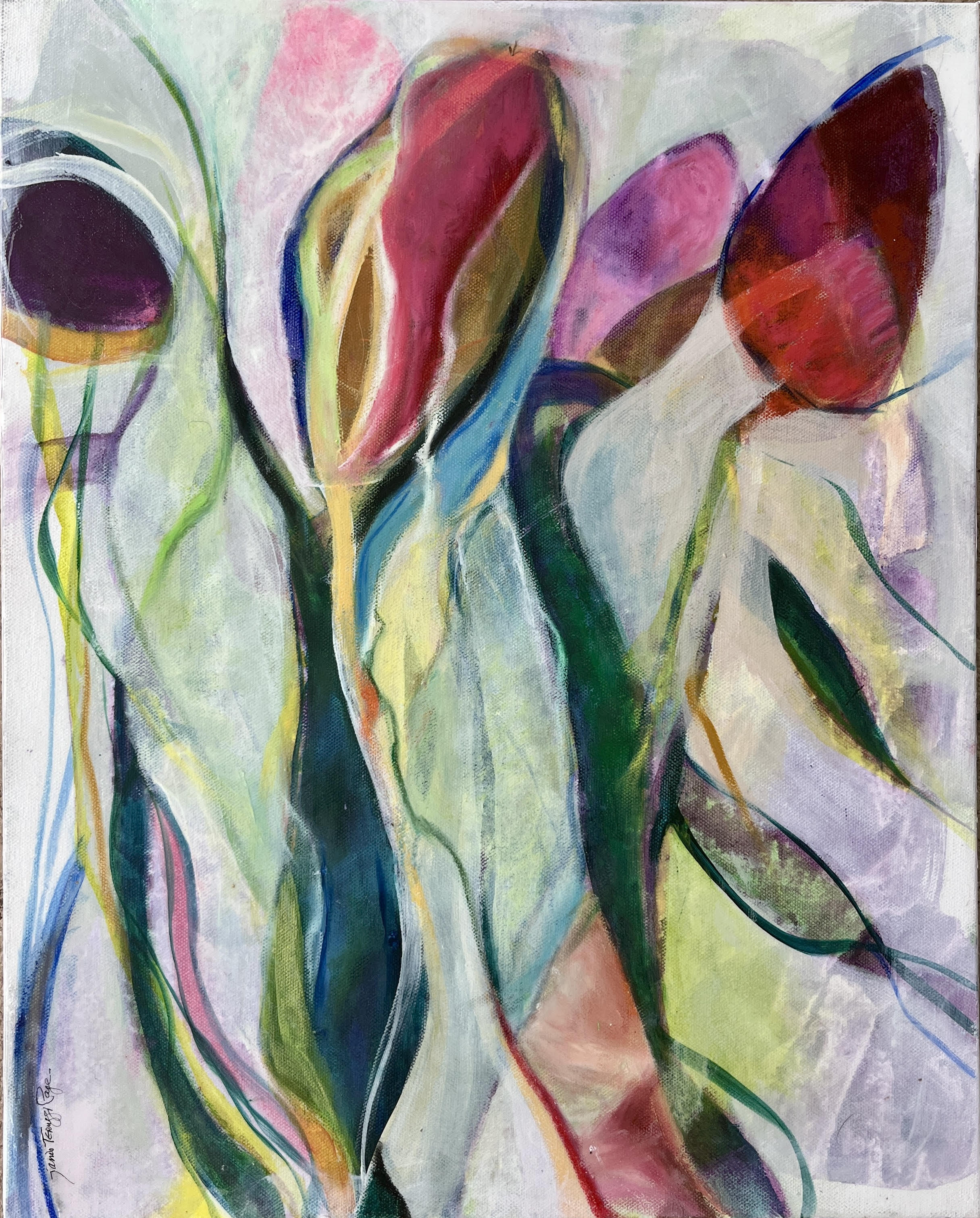 GRACE - Acrylic on canvas | 16 x 20 x 1.5 inches | $395
