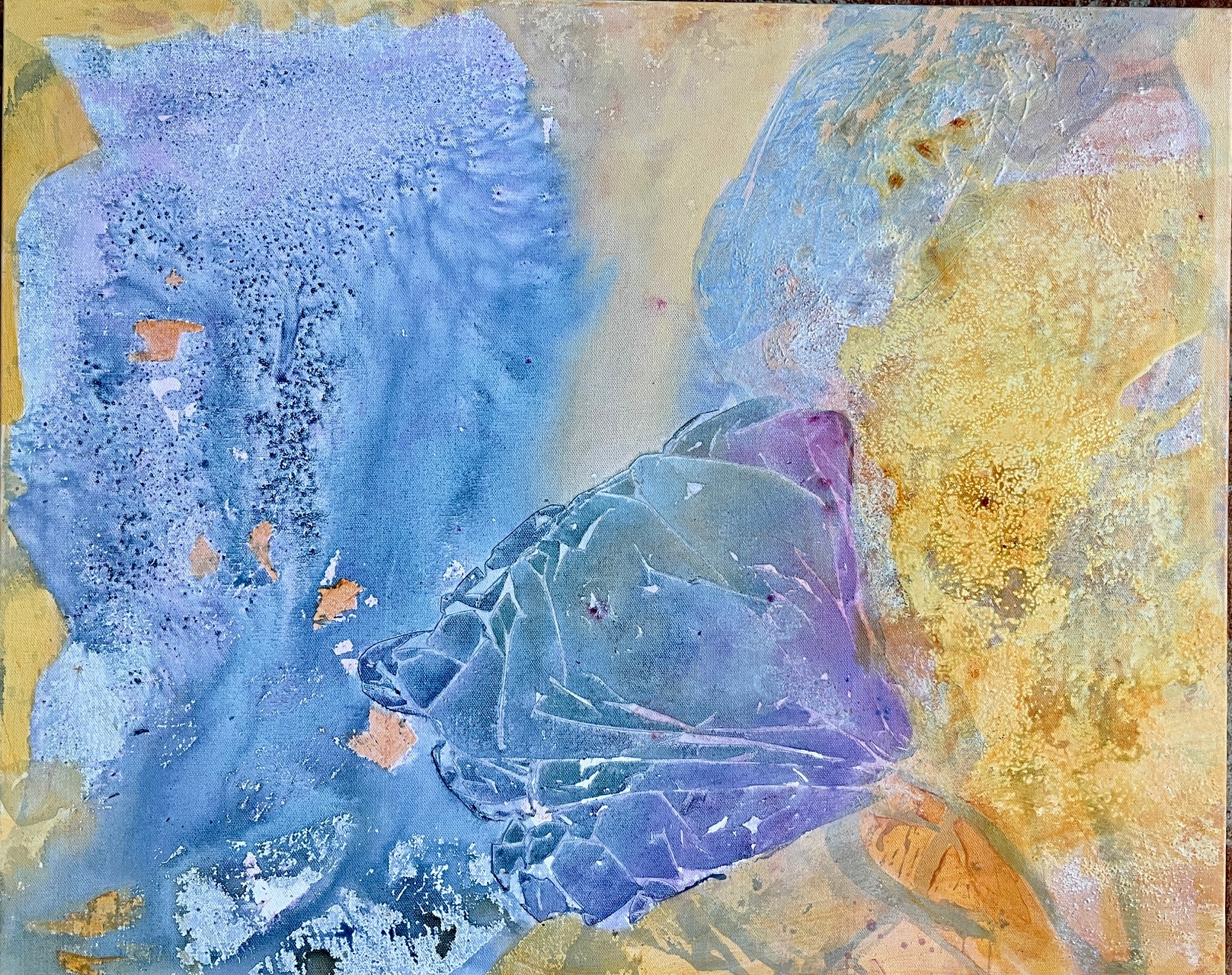 SAND AND SEA - Acrylic and mixed media on canvas | 30 x 24 inches | $750
